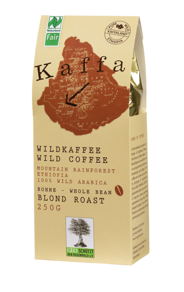 KAFFA Blond Roast, 250g, GANZE BOHNE, bio- und Naturland Fair zertifiziert